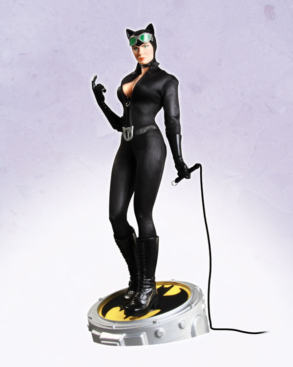 catwoman batpod statue