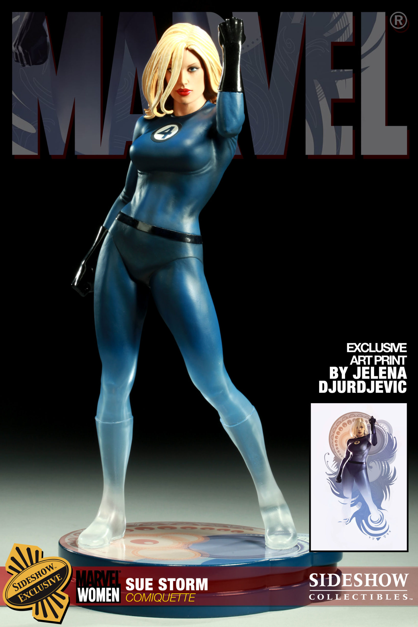 Sue Storm Women of Marvel Comiquette Statue from Sideshow Collectibles and Marvel