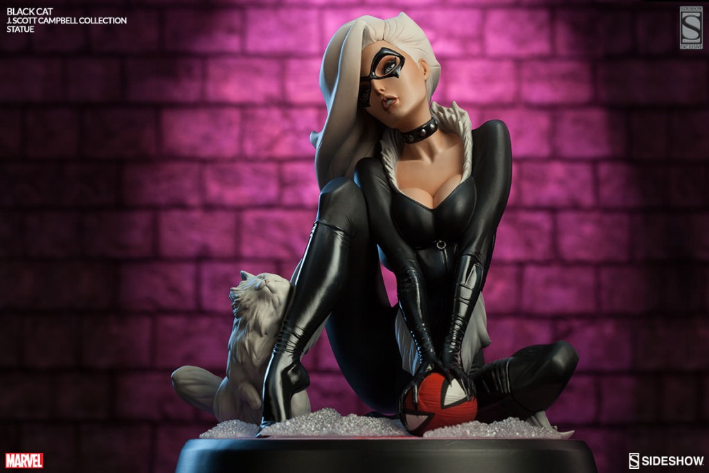 Black Cat Comiquette J. Scott Campbell Statue from Sideshow Collectibles and Marvel