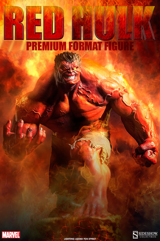 Red Hulk Premium Format™ Figure from Sideshow Collectibles and Marvel