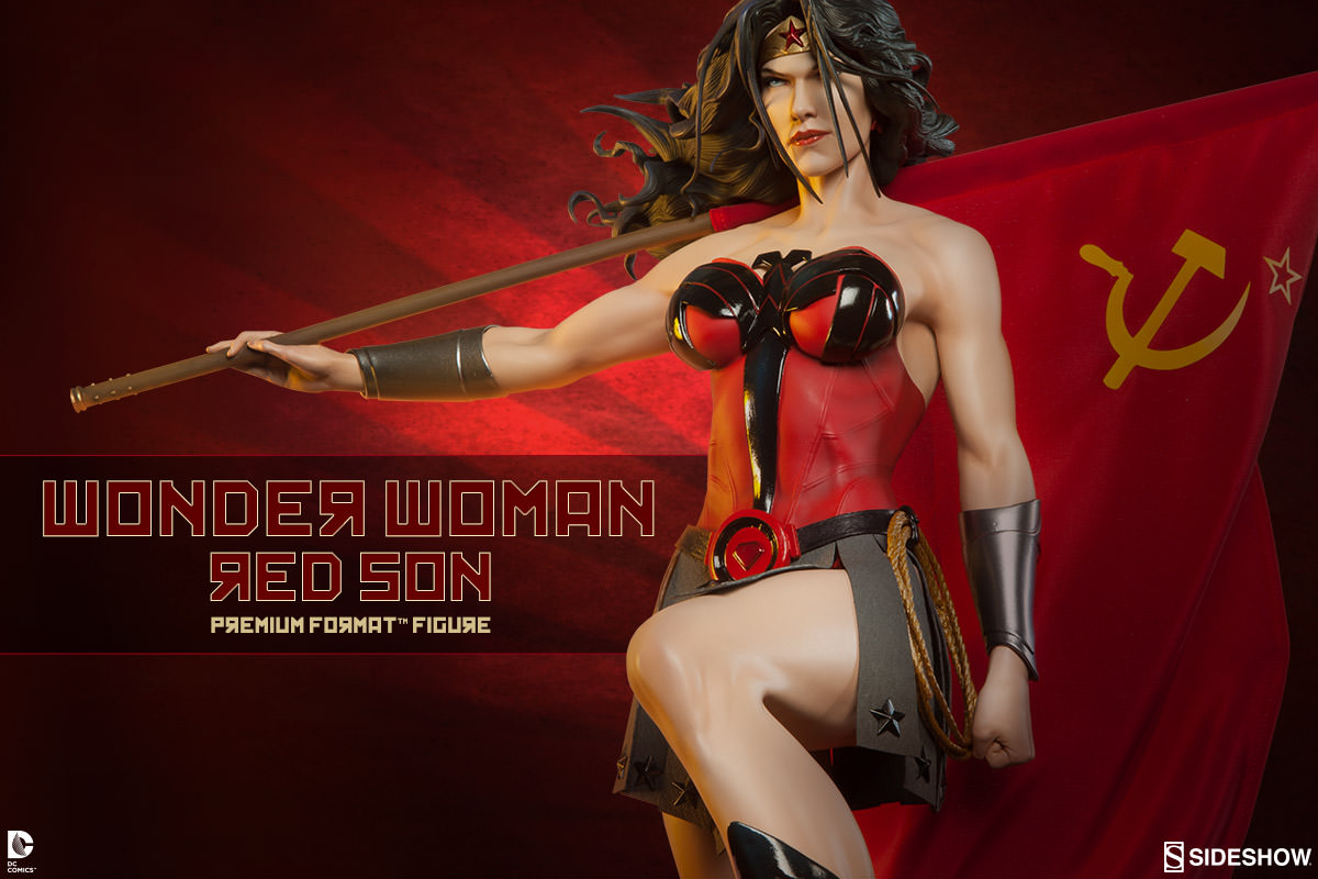 Wonder Woman Red Son Premium Format Figure Statue from DC Comics and Sideshow Collectibles