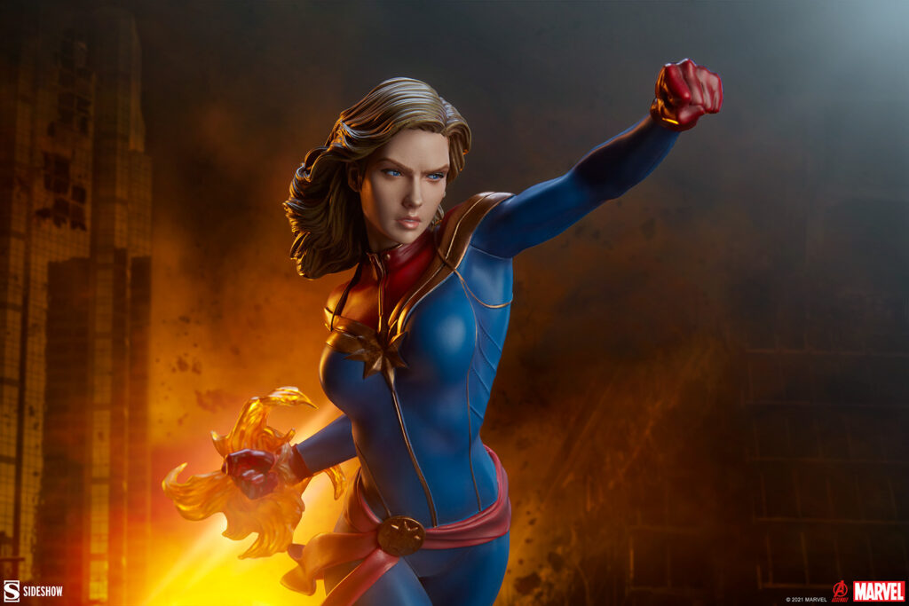 Captain Marvel statue from Sideshow Collectibles and Marvel