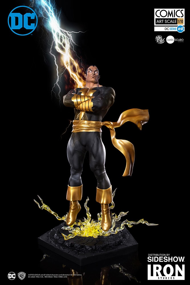 Black Adam statue designed by Ivan Reis from Iron Studios and DC Comics