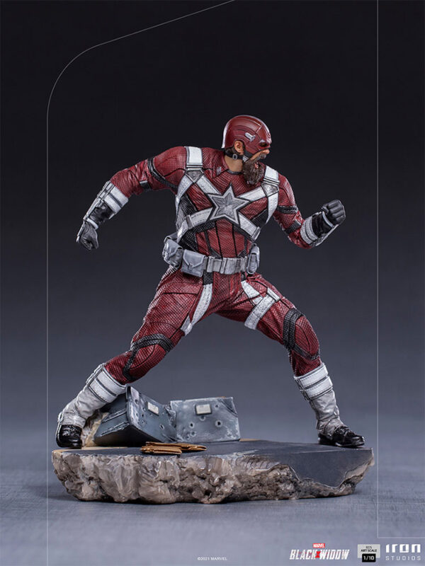 Marvel Red Guardian 1:10 Scale Statue from Iron Studios. A collectible figure of Red Guardian posed dynamically on a detailed base, from the Black Widow movie merchandise line.