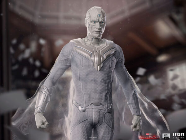 Marvel White Vision WandaVision 1:4 Legacy Replica Statue from Iron Studios