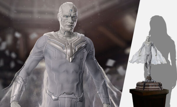 Marvel White Vision WandaVision 1:4 Legacy Replica Statue from Iron Studios