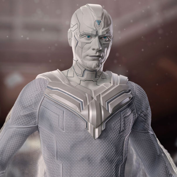 Marvel White Vision WandaVision 1:4 Legacy Replica Statue from Iron Studios