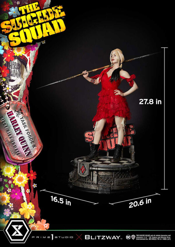 DC Comics Harley Quinn (Bonus Version) from The Suicide Squad movie 1:3 Scale Statue by Prime 1 Studio