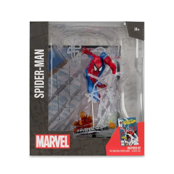 Marvel Spider-Man Amazing Spider-Man #302 1:10 Scale Posed Figure with Scene Marvel McFarlane Toys Statues and Busts