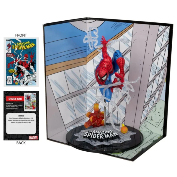 Marvel Spider-Man Amazing Spider-Man #302 1:10 Scale Posed Figure with Scene Marvel McFarlane Toys Statues and Busts
