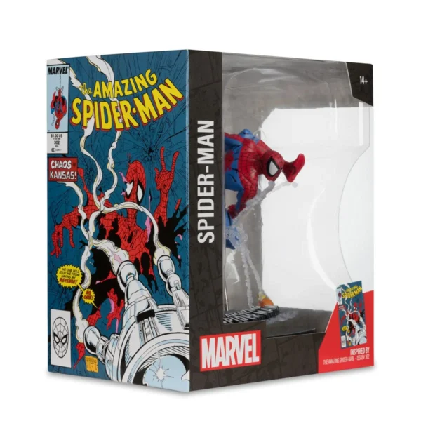 Marvel Spider-Man Amazing Spider-Man #302 1:10 Scale Posed Figure with Scene Marvel McFarlane Toys Statues and Busts