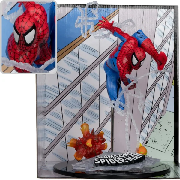 Marvel Spider-Man Amazing Spider-Man #302 1:10 Scale Posed Figure with Scene Marvel McFarlane Toys Statues and Busts