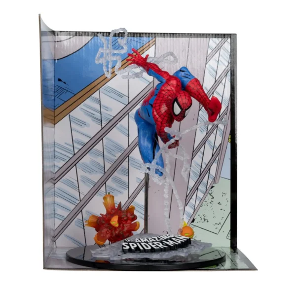 Marvel Spider-Man Amazing Spider-Man #302 1:10 Scale Posed Figure with Scene Marvel McFarlane Toys Statues and Busts