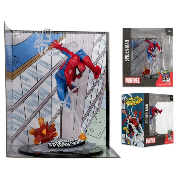 Marvel Spider-Man Amazing Spider-Man #302 1:10 Scale Posed Figure with Scene Marvel McFarlane Toys Statues and Busts