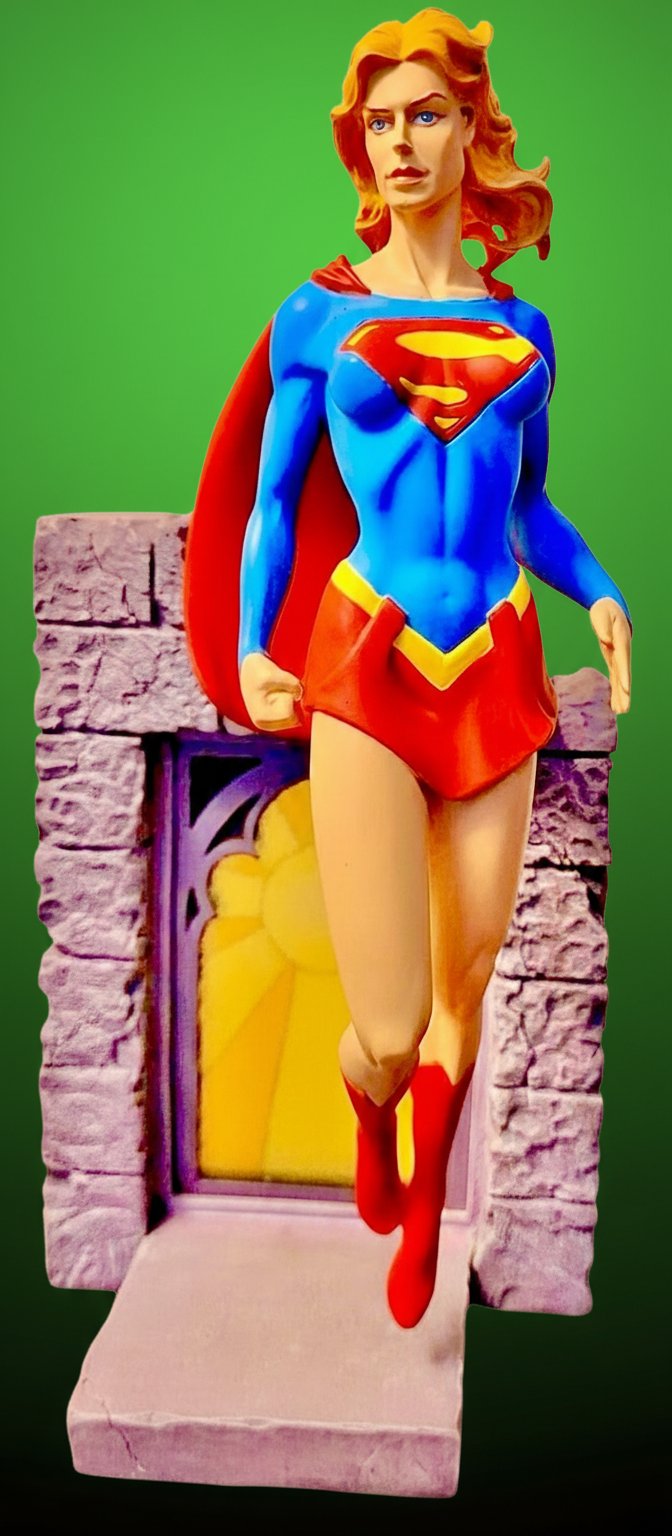 Supergirl Cold Cast Porcelain Statue designed by Gary Frank from DC Direct, 2000