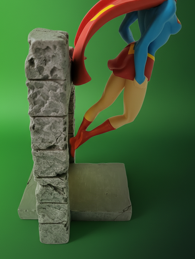 Supergirl Cold Cast Porcelain Statue designed by Gary Frank from DC Direct, 2000