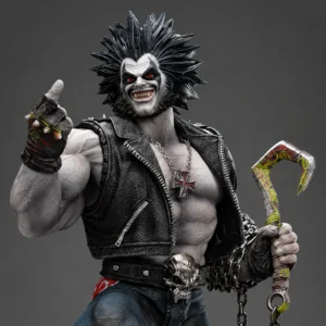 Lobo Unleashed — DC Comics — Art Scale 1:10 statue of Lobo by Iron Studios – featured image